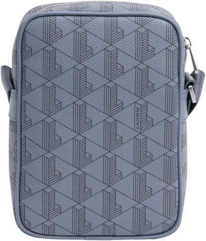 Lacoste Men's The Blend Satchel, Mono Folkstone Gray Abime, One Size in Kuwait