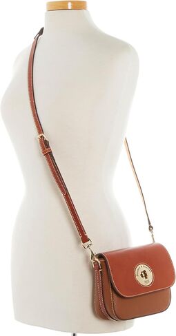 Dooney & Bourke Crossbody Bags for Women, Pebble Turnlock Flap Saddle Bag with Adjustable Shoulder Strap in Kuwait