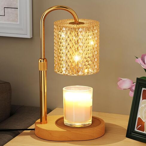 Candle Warmer Lamp with Timer Dimmer Height Adjustable Electric Candle Wax Warmer for Jar Candles Wax Melt Warmer with 2Bulbs Heater Lamp for Scented Wax for New Home Decor,House Warming Gifts in Saudi Arabia