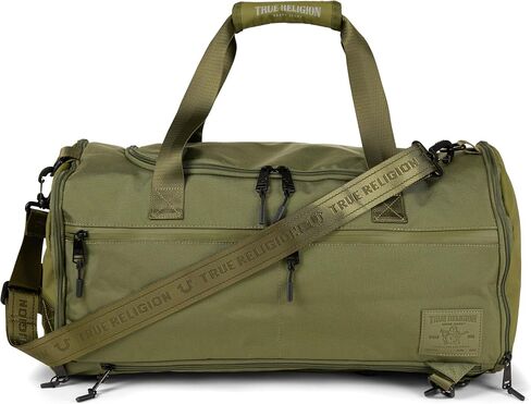 حقيبة ظهر من القماش الخشن للسفر - حقيبة ظهر من القماش الخشن للرجال، حقيبة رياضية قابلة للتحويل مع حجرة للأحذية ومساحة تخزين للكمبيوتر المحمول مقاس 16 بوصة، حقائب من القماش الخشن مع حزام كتف قابل للتعديل in Kuwait