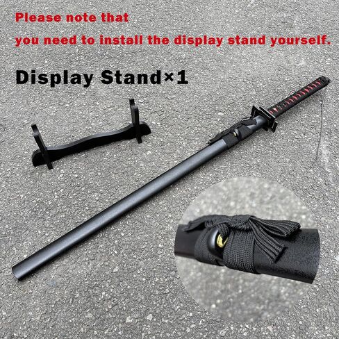 40.9 بوصة كامل تانغ 1045 من الفولاذ الكربوني Tensa Zangetsu Anime Samurai Sword Katana مع حامل عرض للتجميع والحفلات التنكرية والممارسة in Kuwait