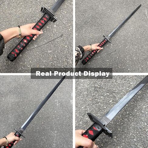 40.9 بوصة كامل تانغ 1045 من الفولاذ الكربوني Tensa Zangetsu Anime Samurai Sword Katana مع حامل عرض للتجميع والحفلات التنكرية والممارسة in Kuwait