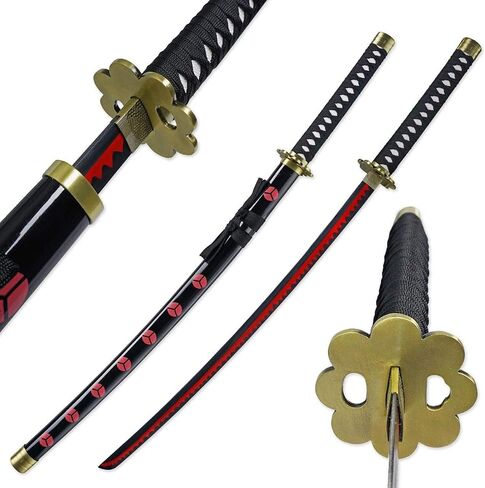 MedievalDepot Official One Piece Zoro Signature Sword Collection (Katana, Red, Black) in Kuwait