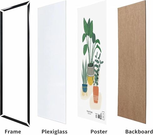24x36 Picture Frame – Black Flat Profile Wall Photo Frame in Saudi Arabia