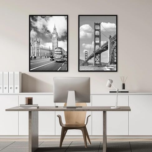 24x36 Picture Frame – Black Flat Profile Wall Photo Frame in Saudi Arabia