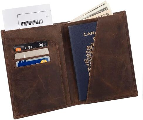 Personalized Luxury Passporty Holder 100% Genuine leather Custom Travel wallet, Travel Case for Documents, Gifts for Him & Her Bifold Slim Holder SD 017 in Saudi Arabia