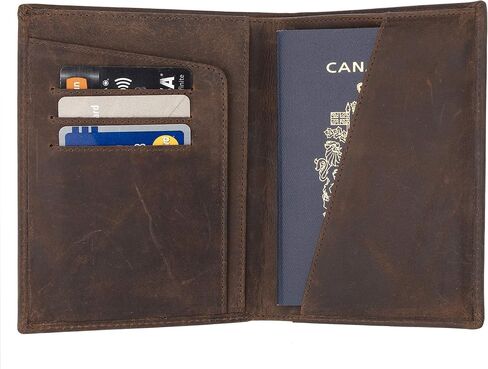 Personalized Luxury Passporty Holder 100% Genuine leather Custom Travel wallet, Travel Case for Documents, Gifts for Him & Her Bifold Slim Holder SD 017 in Saudi Arabia