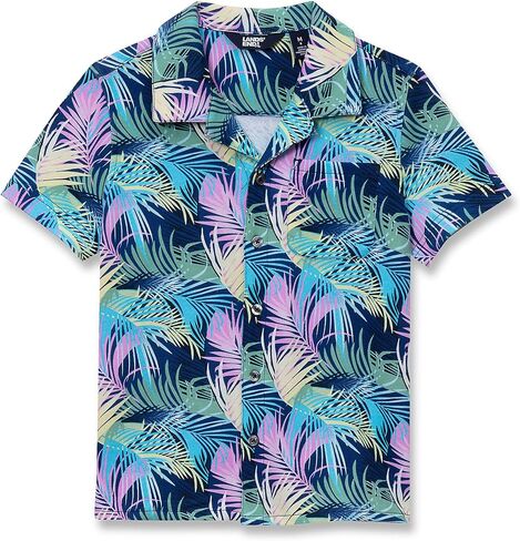 Lands' End Boys Short Sleeve Slub Camp Shirt in Kuwait