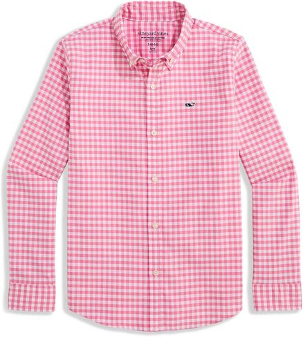 Vineyard Vines Boys' Boys' Skysail Gingham Performance Cotton Shirt in Kuwait