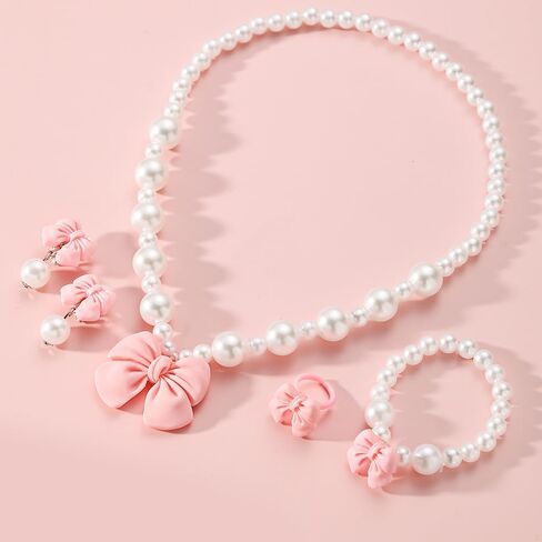 Girls Tea Party Fascinators Hats Set Tea Party Headband Lace Glove Pearl Necklace Set for Tea Party Wedding Accessories in Saudi Arabia