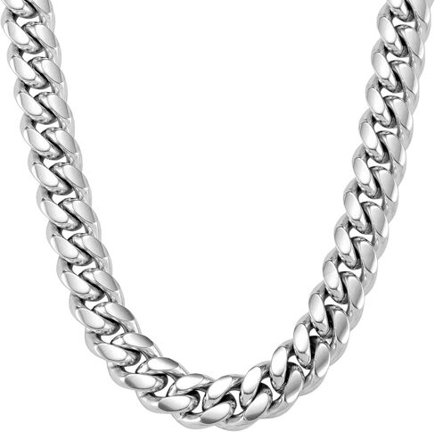 JAXXON Cuban Link Chain - Mens Necklace - Box Clasp in Saudi Arabia