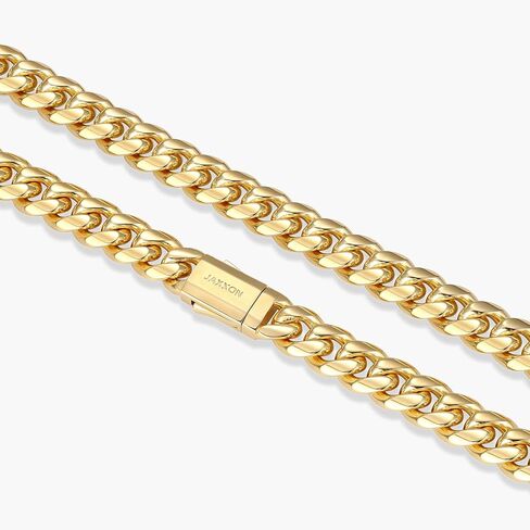JAXXON Cuban Link Chain - Mens Necklace - Box Clasp in Saudi Arabia