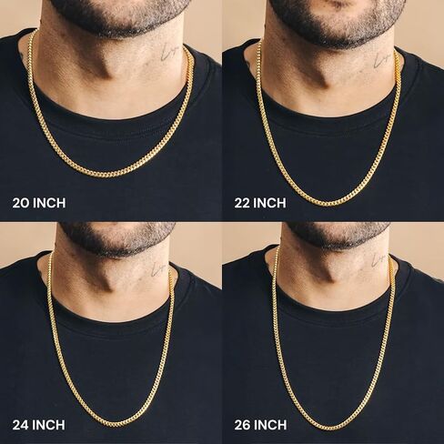 JAXXON Cuban Link Chain - Mens Necklace - Box Clasp in Saudi Arabia