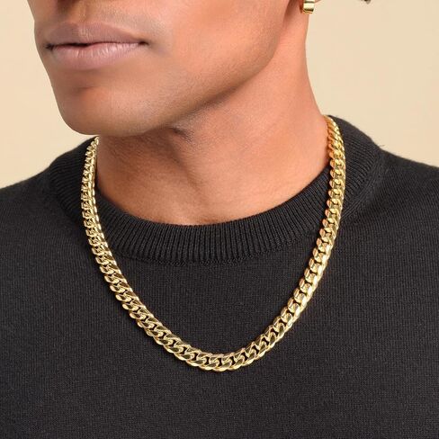 JAXXON Cuban Link Chain - Mens Necklace - Box Clasp in Saudi Arabia