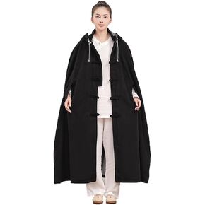Unisex Hooded Cloak Loose-Fit Meditation Prayer Monk Robe Double Layer Plush Comfortable Warm Monk Clothing in Saudi Arabia