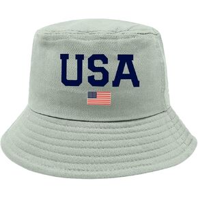 Unisex USA Flag Print Bucket Hat Lightweight Packable Sun Hat for Patriotic 4th of July Beach Vacation Outdoor Summer in Kuwait