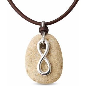 Infinity Hag Stone Necklace for Men and Women Protection Spiritual Talisman in Kuwait