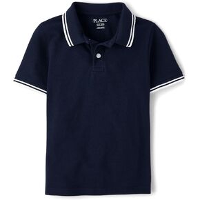 The Children's Place Boys' Uniform Short Sleeve Pique Polo in Saudi Arabia