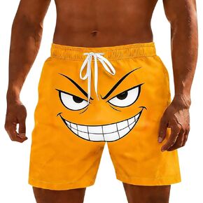 Yihaojia Funny Mens Swim Trunks Quick Dry Bathing Suit Swimming Board Shorts Stretch Bathing Suits Swim Shorts with Pockets in Saudi Arabia