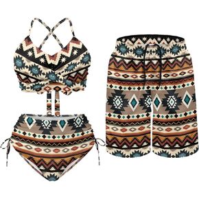 Matching Swimsuit for Couples,Women 2 Piece Bathing Suit Bikini Set Mens Swimtrunks in Saudi Arabia