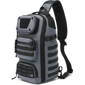 OZUKO Tactical Sling Bag for Men, MOLLE Crossbody Sling Pack, Water-Resistant EDC Shoulder Backpack for Travel, Hiking & Daily Use in Saudi Arabia