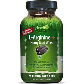 Irwin Naturals L-Arginine + Horny Goat Weed 75 Sgels in Kuwait