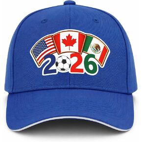 Soccer Sports Hat - Adjustable Size Baseball Cap Football Team Gifts Accessories Decorations for Men Women Running Workouts and Outdoor Activities Casual Daily Outfits（Blue） in Saudi Arabia