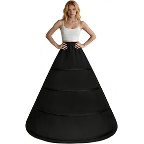 Women's Petticoat 4 Hoop Crinoline Underskirt Half Slips Skirt for Wedding Bridal Dress A Line Ball Gown in Saudi Arabia