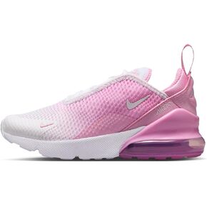 Nike Air Max 270 Big Kids' Shoes (943345-602,Laser Fuchsia/Summit White-Black-White) Size 5.5 in Saudi Arabia