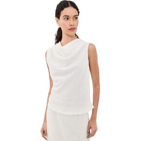 Vince Women's Shadow Grid Cowl Neck Top in Saudi Arabia