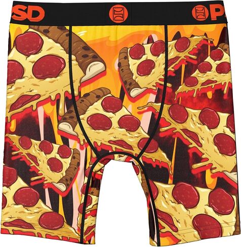 PSD Underwear Boys Youth Pizza Melt Boxer Brief, Multi, M in Kuwait