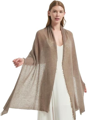 100% Cashmere Wrap for Women Pashmina Shawls and Wraps for Evening Dresses Lightweight Travel Wrap for All Seasons in Saudi Arabia
