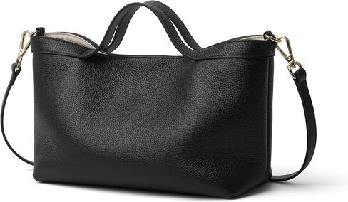 DAILANDO Genuine Leather Top Handle Satchel Purse for Women, Medium Trendy Tote Hobo Bag with Organizer Insert Zipper Pouch in Saudi Arabia