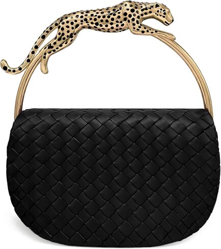 JW PEI Women's Ione Woven Leopard Shaped Top Handle Bag in Saudi Arabia