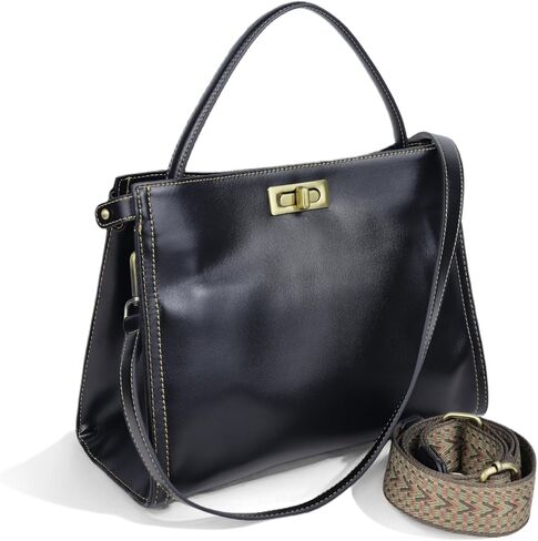 Genuine Leather handBags for Women Vintage Style real leather purses for women Satchel and leather crossbody bags for women | Genuine leather in Saudi Arabia