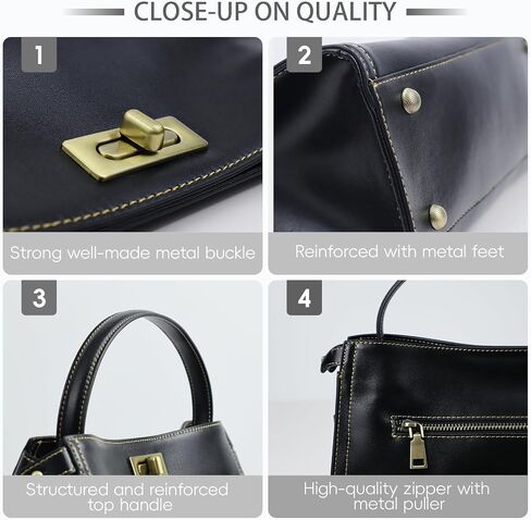 Genuine Leather handBags for Women Vintage Style real leather purses for women Satchel and leather crossbody bags for women | Genuine leather in Saudi Arabia