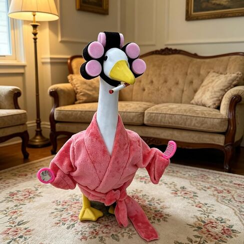 Unique Waterfowl Bath Gown for 23in Porch Ornament Soft Machine Washable Cloth Eye Catching Patio Display Waterfowl Statue Accessories in Saudi Arabia