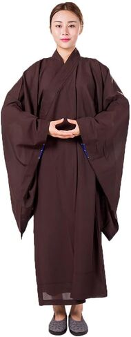 Unisex Meditation Monk Robe Spring Autumn Loose Comfortable Traditional Buddhist Cotton Clothing in Saudi Arabia