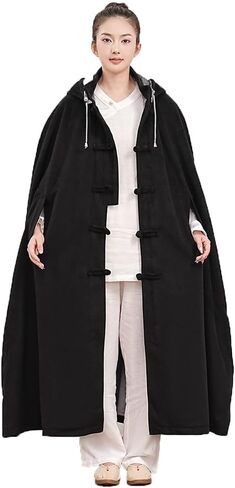 Unisex Hooded Cloak Loose-Fit Meditation Prayer Monk Robe Double Layer Plush Comfortable Warm Monk Clothing in Saudi Arabia