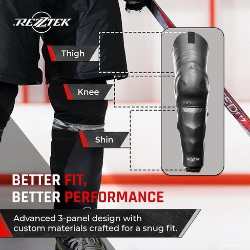 Rezztek Elite Ice Hockey Socks – Technical Ice Hockey Protective Socks with Elastic Fit, Ventilation & Durable Design in Saudi Arabia