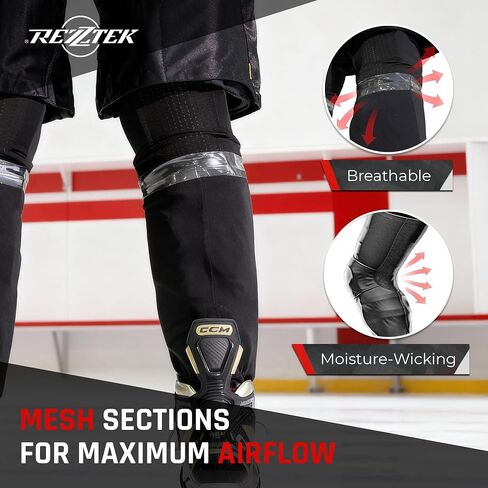 Rezztek Elite Ice Hockey Socks – Technical Ice Hockey Protective Socks with Elastic Fit, Ventilation & Durable Design in Saudi Arabia