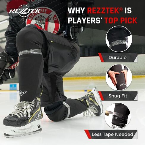 Rezztek Elite Ice Hockey Socks – Technical Ice Hockey Protective Socks with Elastic Fit, Ventilation & Durable Design in Saudi Arabia
