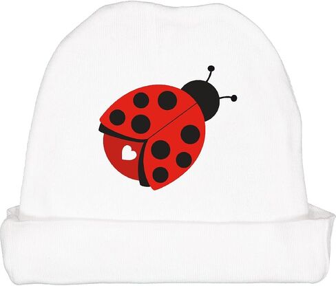 inktastic Ladybug with a White Heart Baby Beanie Hat in Kuwait