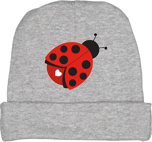 inktastic Ladybug with a White Heart Baby Beanie Hat in Kuwait