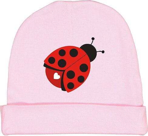 inktastic Ladybug with a White Heart Baby Beanie Hat in Kuwait