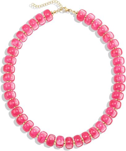 AOZEL Colorful Chunky Acrylic Beaded Necklace for Women, Handmade Statement Boho Resin Bead Choker Necklaces,Summer Jewelry Gifts Accessories for Women Trendy in Saudi Arabia