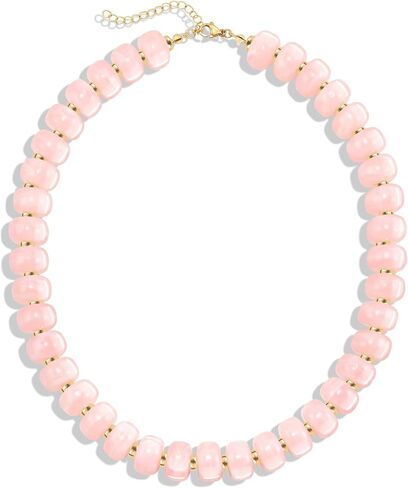 AOZEL Colorful Chunky Acrylic Beaded Necklace for Women, Handmade Statement Boho Resin Bead Choker Necklaces,Summer Jewelry Gifts Accessories for Women Trendy in Saudi Arabia