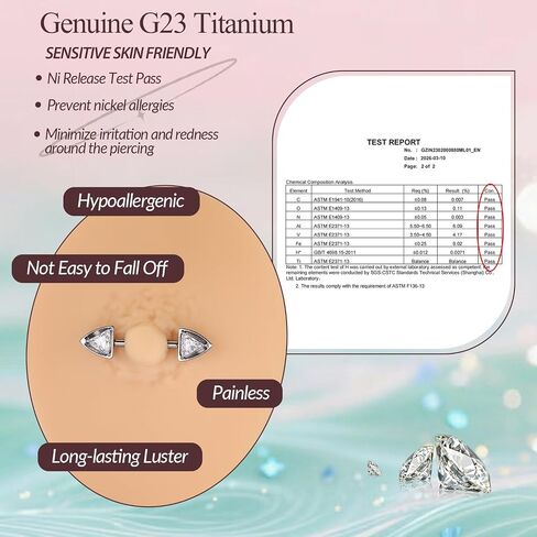 FUNLMO G23 التيتانيوم حلقات للحلمات من الفولاذ الحلمة ثقب المجوهرات الحلمة مجوهرات حلقة اللسان داخليا الخيوط الحلمة بار جسر ثقب المجوهرات in Kuwait