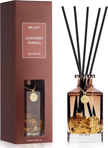 Airkeep Reed Diffuser Set,Black Forest Luxury Scented Diffuser with Sticks Long Lasting Home Fragrance for Bathroom Shelf Decor 6.09 fl oz (180ml) in Saudi Arabia
