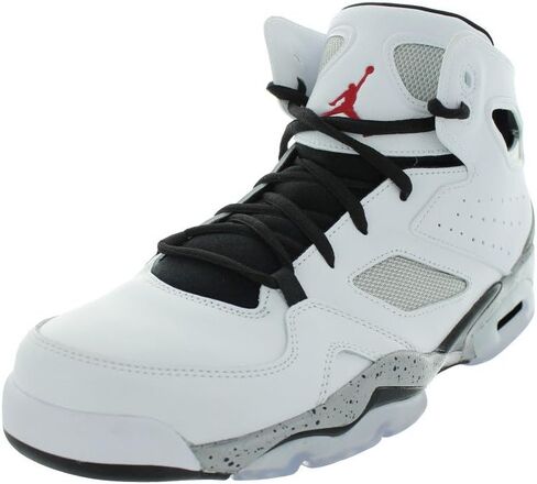 حذاء Nike Jordan Flight Club '91 555475 102 أبيض جيم أحمر أسود ميت فضي (مقاس رجالي 11.5، أبيض جيم أحمر أسود ميت فضي) in Kuwait
